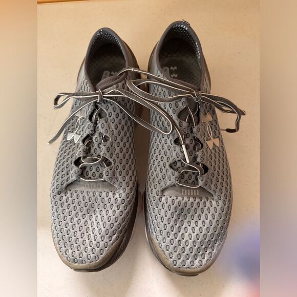 Under Armour Women's SpeedForm Gemini 2 Running Shoes, Steel/White Silver, - Picture 5 of 10